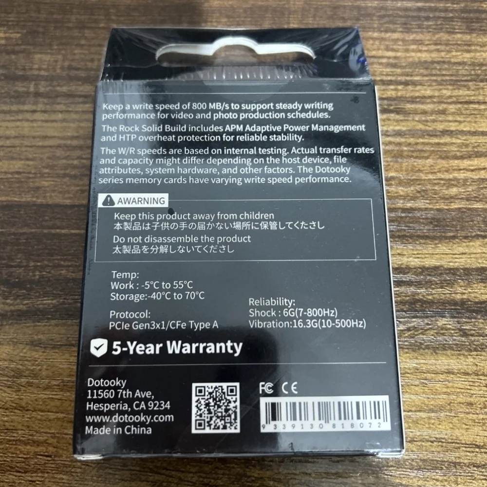 Dotooky 480GB CFexpress A Memory Card for Sony Cameras